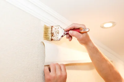 Pose de papier peint à Bourgougnague — revêtements muraux et toiles de verre